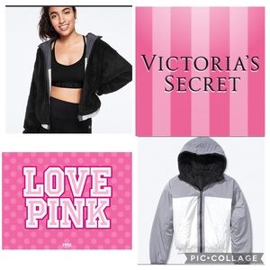 Victoria's Secret Pink Reversible Teddy Jacket NWT Size XS